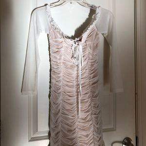 Fashion Nova Maura Mesh Dress in White